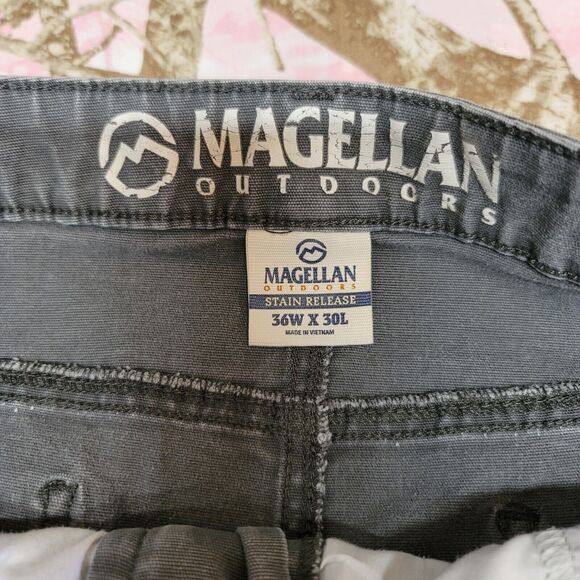 Magellan Outdoor Grey Gray Carpenter Pants Jeans Mens Size 36 X 30 - Picture 7 of 9